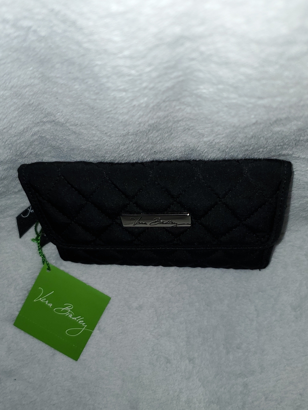 NWT Vera Bradley Euro Wallet in Classic Black - Picture 5 of 10